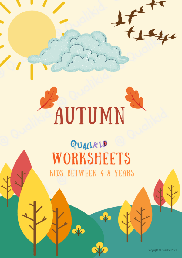 Printable Worksheets about the Autumn / Fall – Bild 2