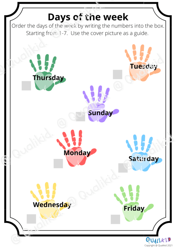 Printable Worksheets | Activity: Days of the week – Bild 3