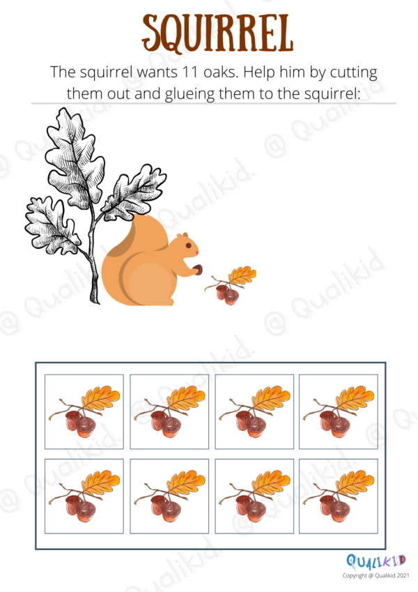 Printable Worksheets about the Autumn / Fall – Bild 6