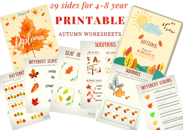 Printable Worksheets about the Autumn / Fall