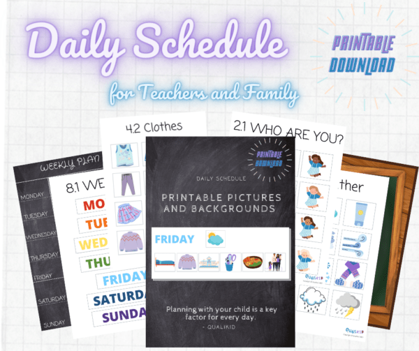 Printable Planner for weekly or daily planning