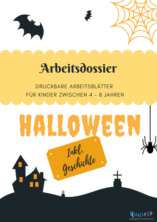 Halloween Kurs: Arbeitsdossier mit Audiodatei für die Erklärung und Geschichte