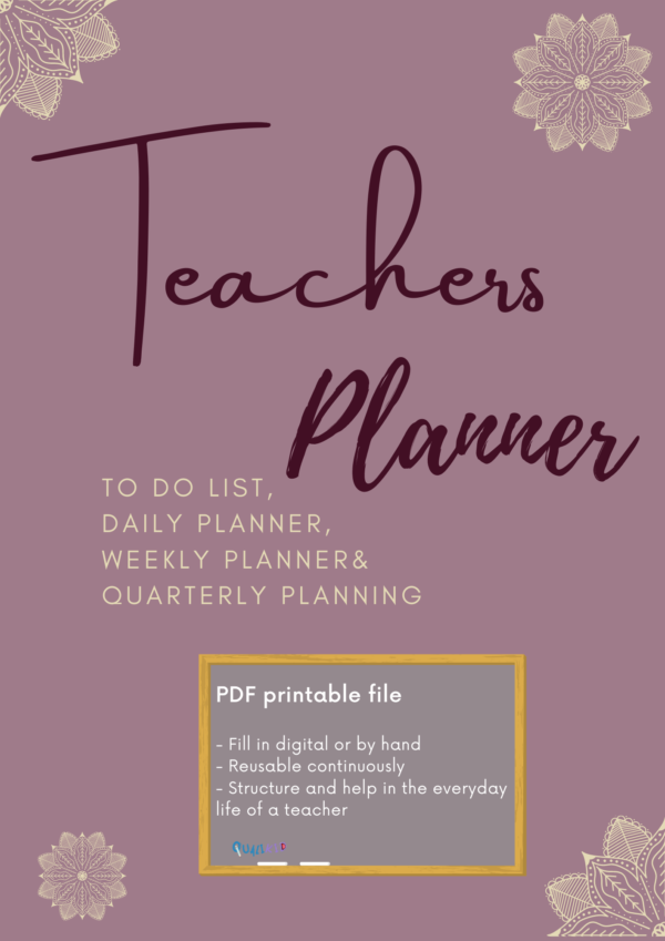 Teacher Planner | For Teachers daily planning | weekly, to-do & quintal planner